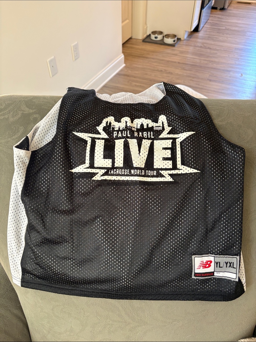New Balance LIVE Lacrosse Training Pinnie - Black & White